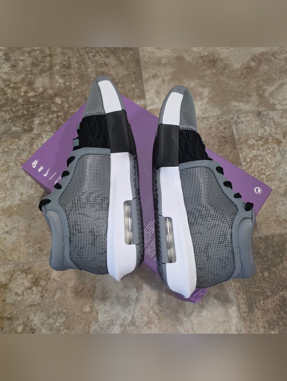 Nike LeBron Witness 8 Cool Grey Black Men's Size 12 - Picture 4 of 7